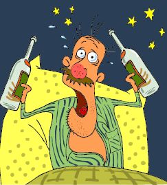 Az alkohol is, de az alkohol hiánya is okozhat alvászavart. Az alkoholelvonás velejárói az álmatlanság és a lidércnyomásos álmok
